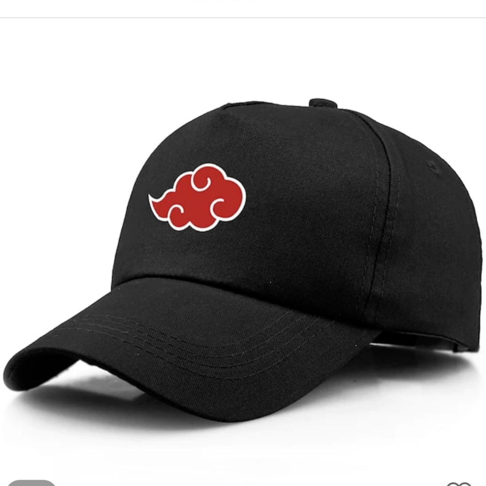Naruto AKATSUKI Clouds CAP - Hat -Ball Cap BLACK - NEW